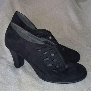 VELVET lattice booties 10